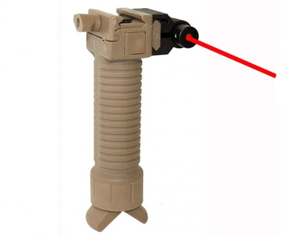 Trinity Vertical Grip w/Bipod and Laser Sight