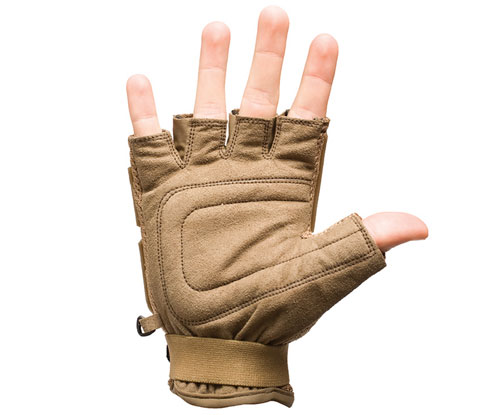 Valken V-Tac Half Finger Gloves Plastic Back