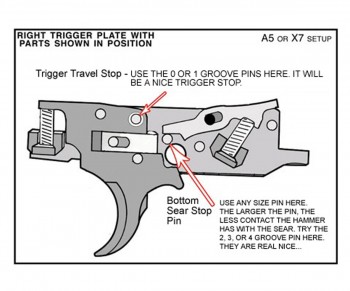 TechT Tippmann A-5/X7 Hair Pin Trigger Kit