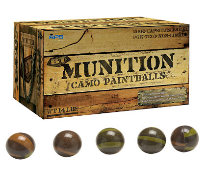 RPS-BT Munitions Camo Paintballs