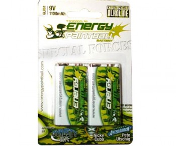 Energy Paintball 9V Alkaline Special Force Paintball Battery 2 Pack